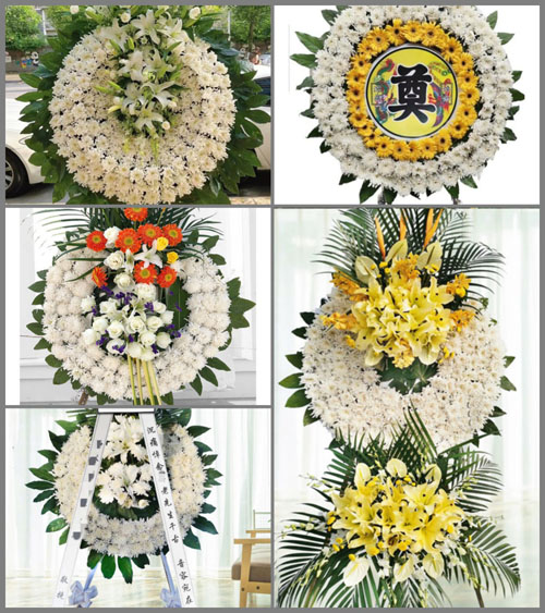 湖北襄阳市南漳县薛坪镇顺流村花圈速递